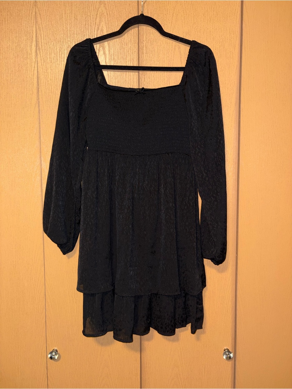 Black Tiered Mini Dress